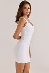 The OG True White Scoop Neck Bandage Mini Dress