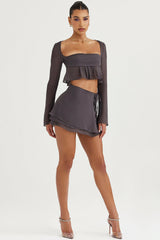 Athena Shadow Long Sleeve Floaty Top