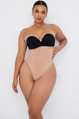 Sculpting High Waist Thong Cafe Au Lait
