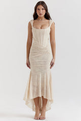 Cesca Vintage Cream Floral Maxi Dress