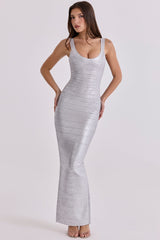 The OG Silver Bandage Maxi Dress - Limited Edition