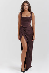 Una Rich Brown Corset