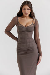 Katarina Smoke Maxi Dress