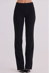 Chiara Black Straight Leg Trousers