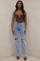 Tate Blue Vintage Fit Antique Wash Jeans