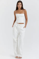 Audette White Structured Corset