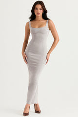 Rea Smoke Bodycon Maxi Dress