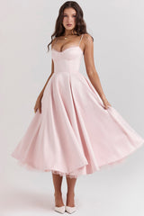 Mademoiselle Ballerina Pink Midi Dress