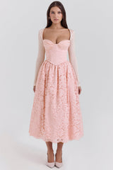 Duchess Ballerina Pink Lace Corset, Skirt and Bolero
