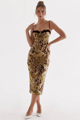 Cassia Floral Print Midi Dress