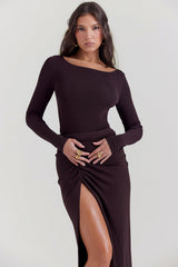 Inoe Espresso Open Back Bodysuit