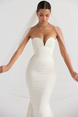 Simone White Soft Tulle Veil