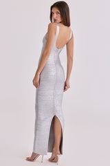The OG Silver Bandage Maxi Dress - Limited Edition