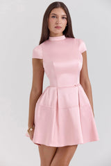Saida Parisian Pink Backless Mini Dress