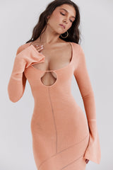 Sereia Sorbet Metallic Knit Maxi Dress