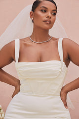 Francoise Ivory Balconette Corset Bridal Gown - Limited Edition