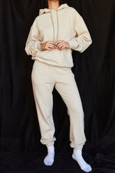 Sky Oatmeal Fleece Back Jogging Trouser
