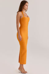 The Silhouette Mango Halter Neck Bandage Maxi Dress