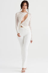 Laurel Ivory High Waisted Trousers