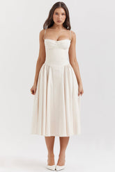 Samaria Vintage Cream Corset Sundress