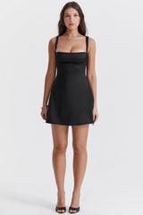 Kara Black Mini Dress