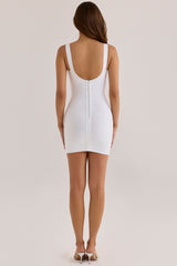 The OG True White Scoop Neck Bandage Mini Dress