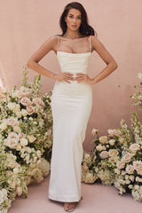 Margaux Ivory Draped Bridal Gown - Limited Edition