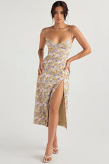Charlotte Peony Print Midi Sundress