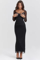 Katarina Black Maxi Dress