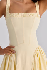 Dorothy Lemon Cotton Midi Sundress