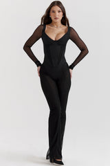 Avalon Black High Waist Trousers