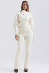 Nereida Cream Cashmere Blend Trousers