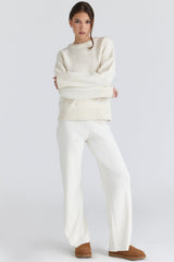 Bear Ivory Wool Chunky Knit Sweater