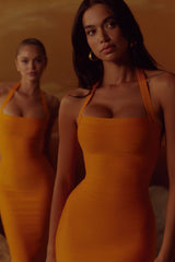 The Silhouette Mango Halter Neck Bandage Mini Dress