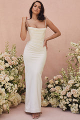 Margaux Ivory Draped Bridal Gown - Limited Edition