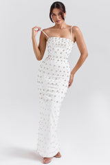 Martine Ivory Embellished Corset Wedding Gown
