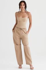 Luna Camel Cargo Trousers