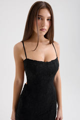 Joan Black Lace Maxi Dress