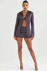 Ailsa Shadow Tie Front Top
