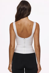 The OG True White Scoop Neck Bandage Top