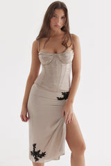 Chantal Champagne Satin Top