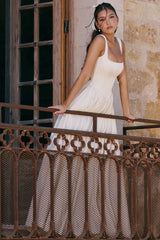 Lillianna Ivory Italian Satin Corset Bridal Gown