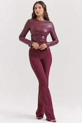 Lillie Wine Trousers