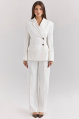 Hudson White Hourglass Blazer