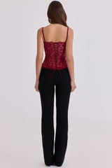 Chiara Black Straight Leg Trousers