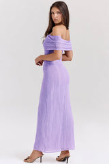 Micah Orchid Ladder Knit Maxi Dress