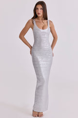 The OG Silver Bandage Maxi Dress - Limited Edition