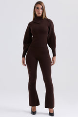 Adelita Chocolate Cashmere Blend Sweater