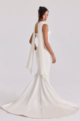 Eloise Ivory Pure Silk Shawl