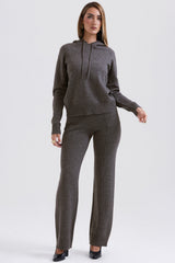 Jionni Charcoal Cashmere Blend Hoodie